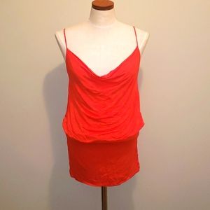 Forever 21 Banded Mini Dress Orange/Red Medium